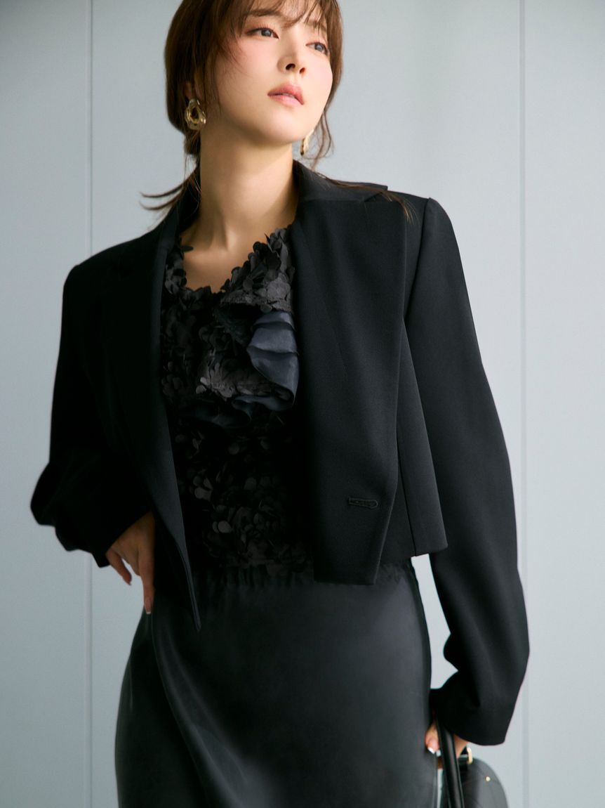 FRAY I.D「クロップドジャケット／UVカット」|テーラードジャケット|