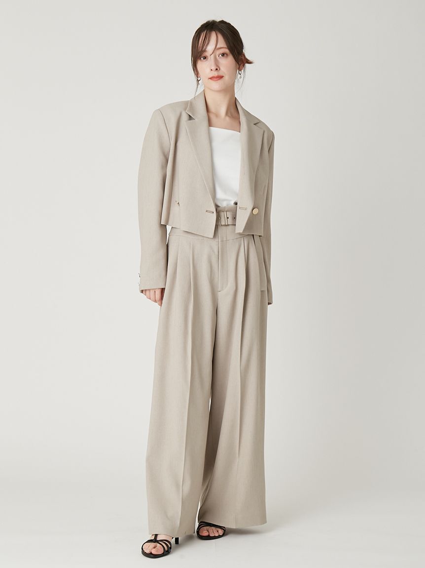 FRAY I.D「クロップドジャケット／UVカット」|テーラードジャケット|