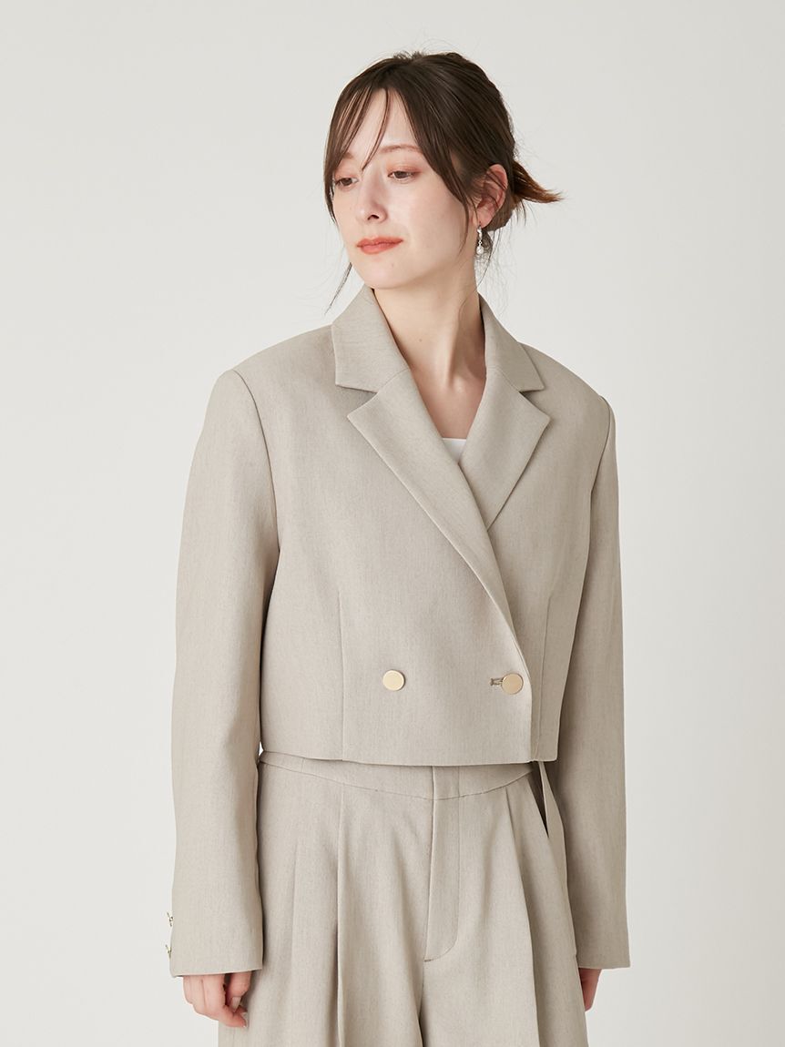 FRAY I.D「クロップドジャケット／UVカット」|テーラードジャケット|