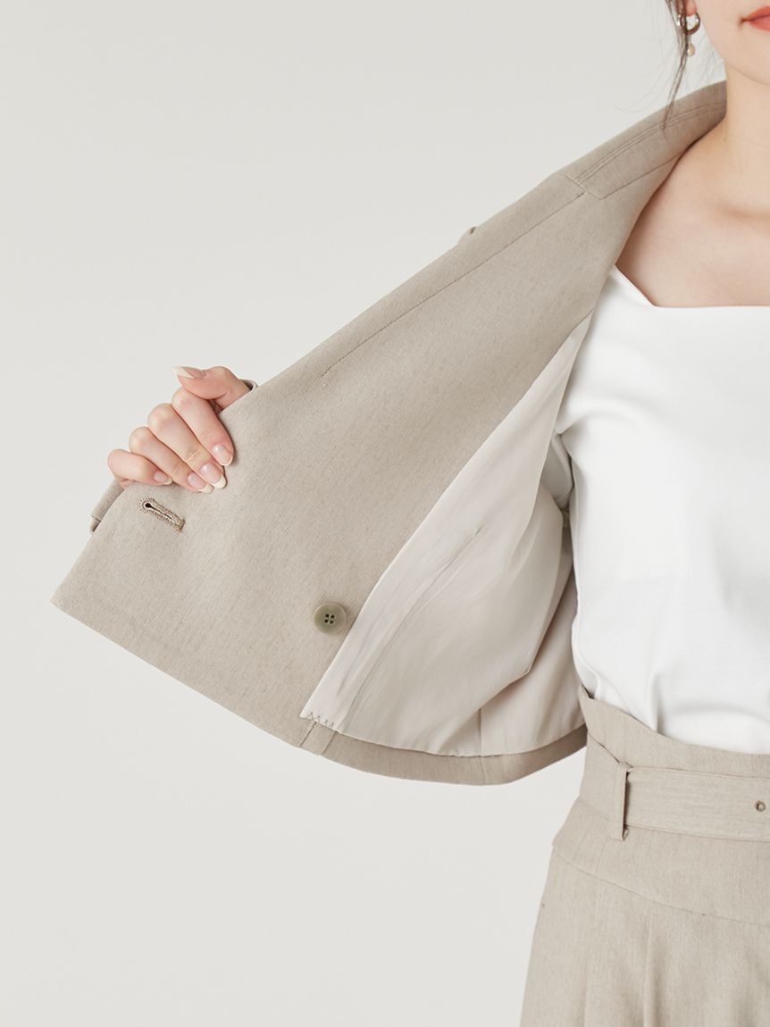 FRAY I.D「クロップドジャケット／UVカット」|テーラードジャケット|