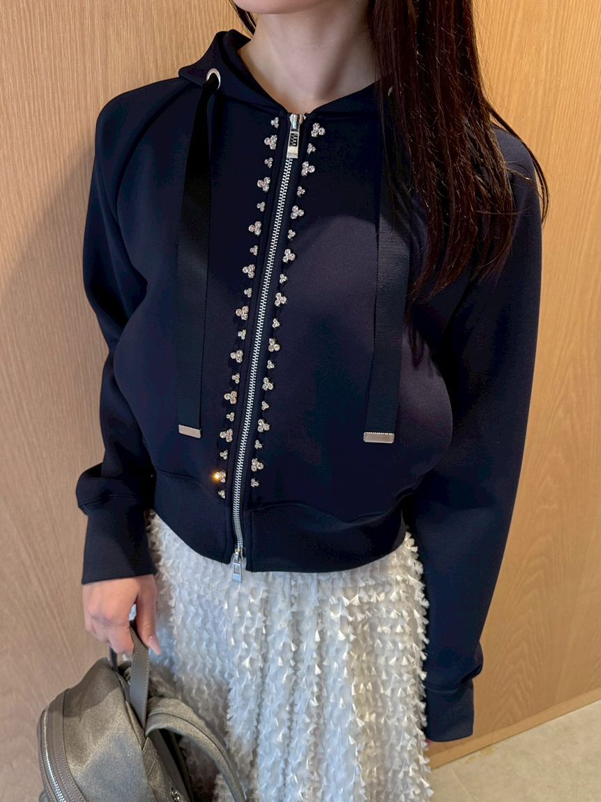 CELFORD「【UVカット】【洗える】フロントビシューフーディー」|パーカー|NVY