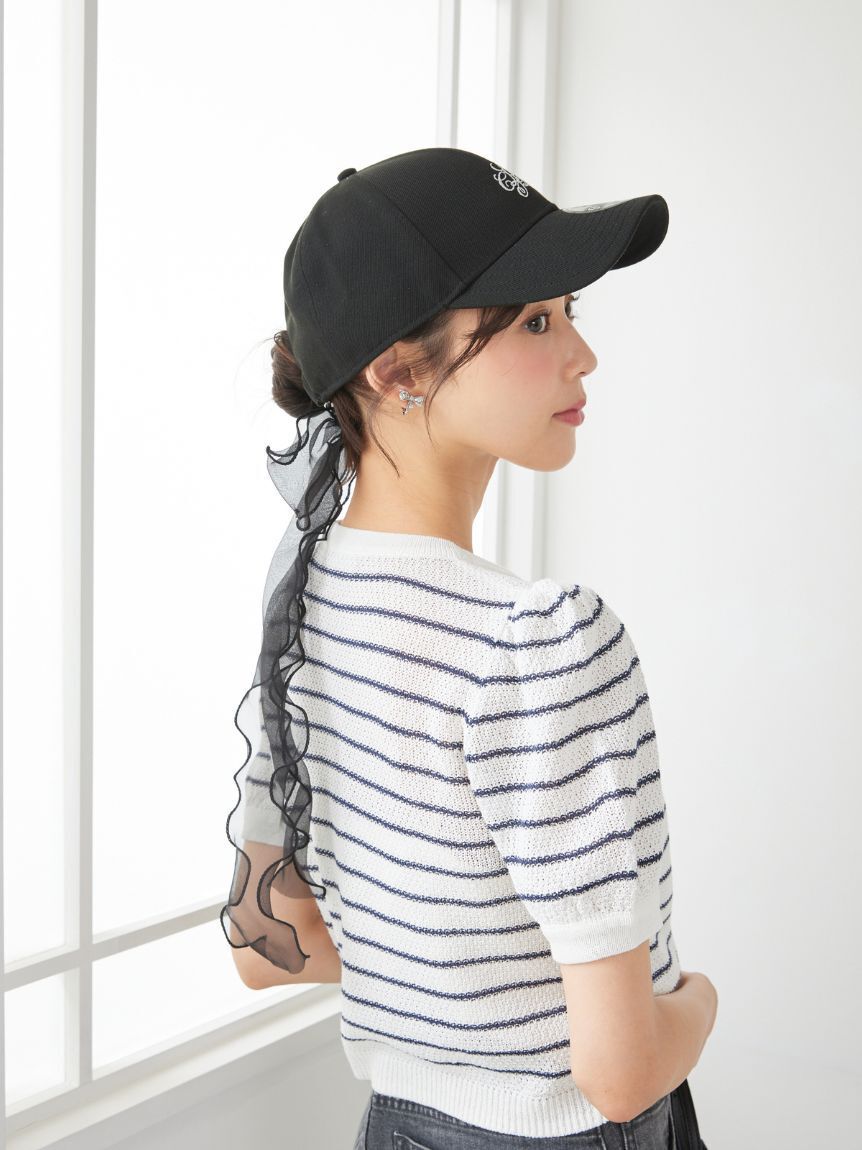 CELFORD「【CELFORD|NEW ERA(R)】コラボシアーリボン付きキャップ」|キャップ・キャスケット|BLK