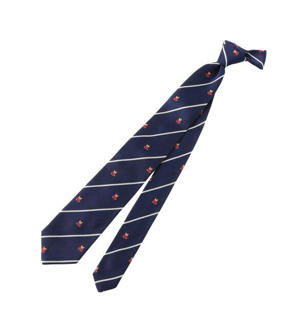 MACKINTOSH PHILOSOPHY「バッキンガムベア&times;ストライプ レギュラータイ」|ネクタイ・蝶ネクタイ|ネイビー