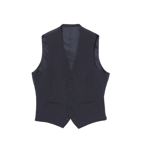 MACKINTOSH PHILOSOPHY「トロッター ウェストコート ピンヘッドストレッチ」|その他|ネイビー