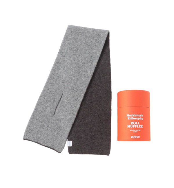 MACKINTOSH PHILOSOPHY「ロールマフラー」|マフラー|チャコールグレー