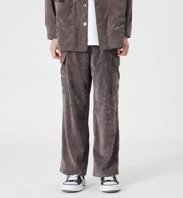  「コーデュロイワイドカーゴイージー」|その他|グレー