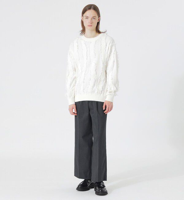  「ストライプワイドスラックス」|スラックス|