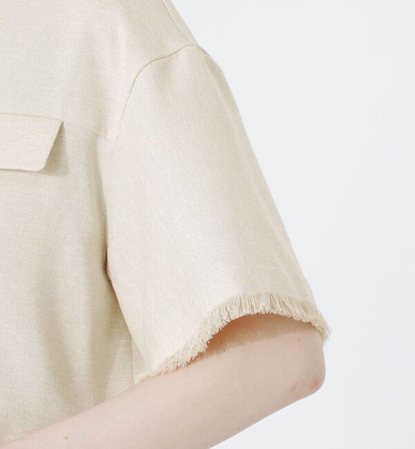  「フリンジハーフスリーブシャツ」|シャツ・ブラウス|