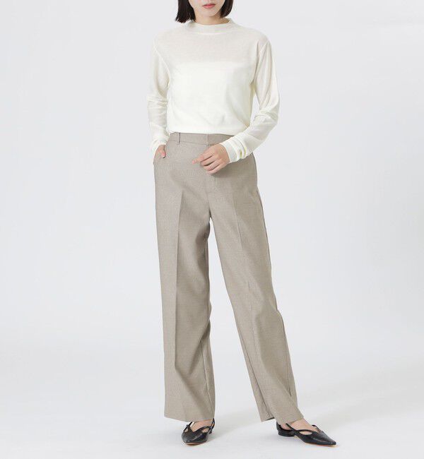  「ラメツイルストレートパンツ」|その他|