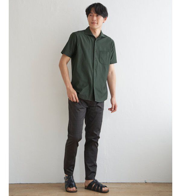 ikka「【雑誌MonoMax5月号掲載】接触冷感チェック5ポケットパンツ「小泉孝太郎さん着用モデル」」|スラックス|