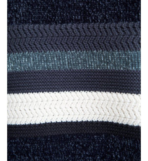 ikka「モールミックスボーダーニット」|プルオーバー|