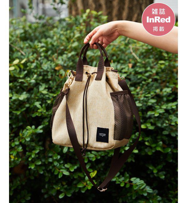 ikka「【雑誌InRed5月号掲載】ポリジュート2WAY巾着バッグ」|その他|ブラウンケイ