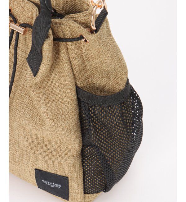 ikka「【雑誌InRed5月号掲載】ポリジュート2WAY巾着バッグ」|その他|