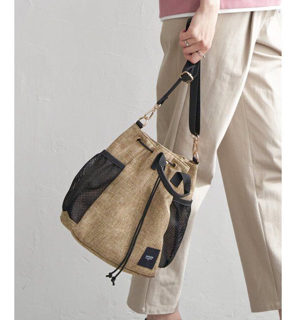 ikka「【雑誌InRed5月号掲載】ポリジュート2WAY巾着バッグ」|その他|