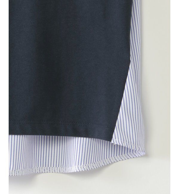 ikka kids「【親子おそろい】袖ツイスト切り替えロゴプルオーバー（120~160cm）」|Tシャツ・カットソー|