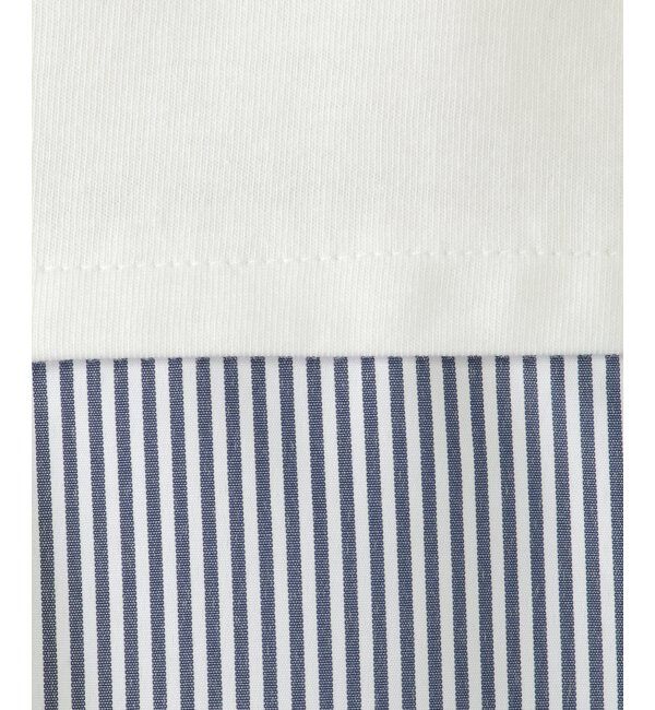 ikka kids「【親子おそろい】袖ツイスト切り替えロゴプルオーバー（120~160cm）」|Tシャツ・カットソー|