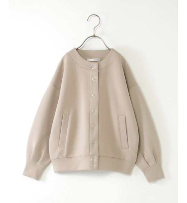 ikka kids「【洗濯機で洗える／親子コーデ】ダンボールドットボタンカーディガン（120~160cm）」|Tシャツ・カットソー|ベージュ