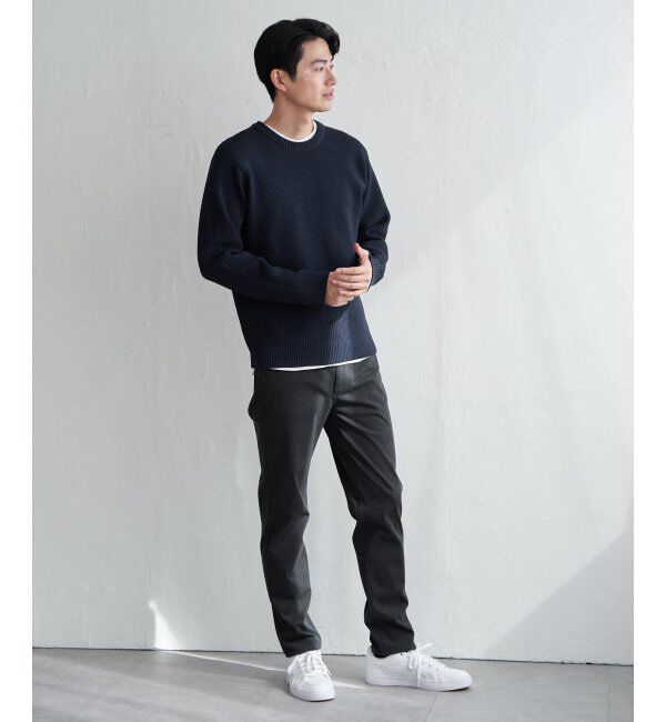 ikka「【2点セット】GOKU楽ニットクルーインナーセット」|プルオーバー|