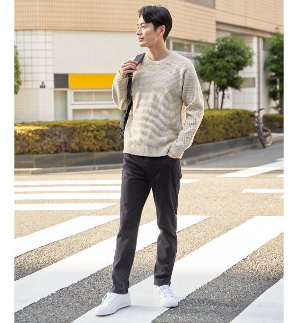 ikka「【2点セット】GOKU楽ニットクルーインナーセット」|プルオーバー|