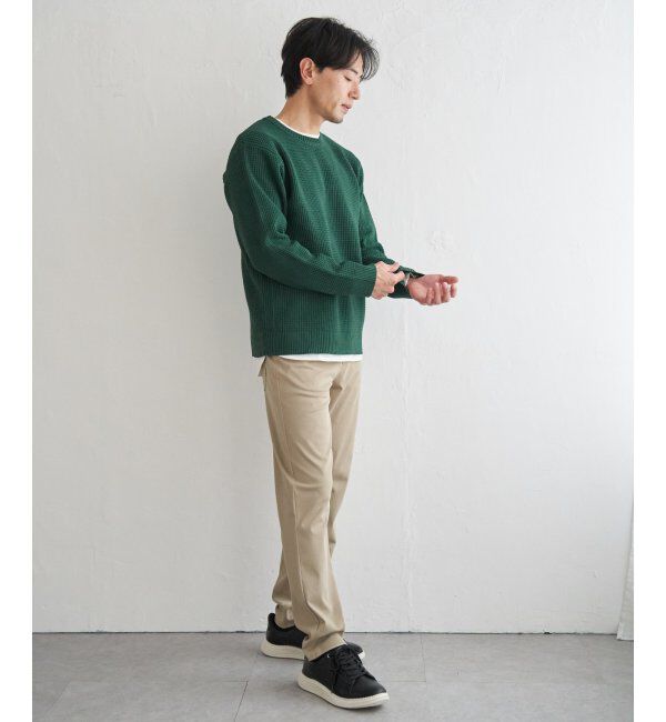 ikka「【2点セット】GOKU楽ニットクルーインナーセット」|プルオーバー|