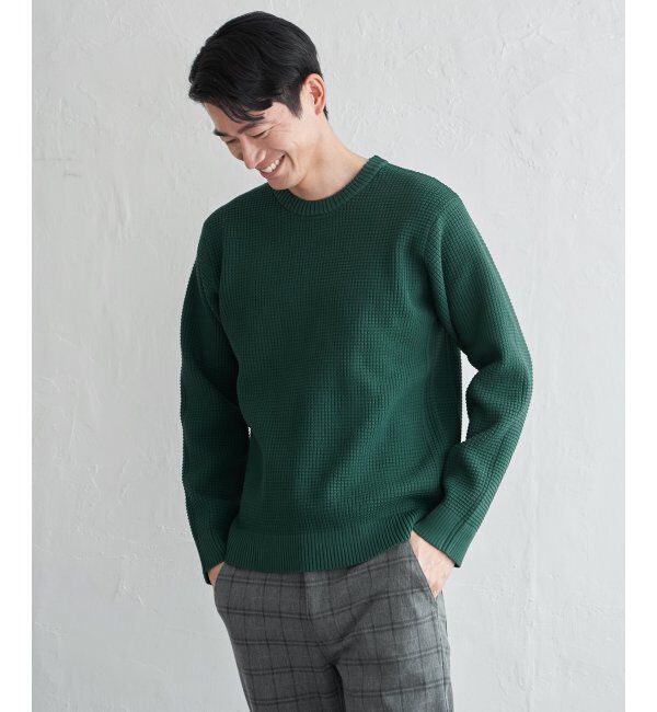 ikka「【2点セット】GOKU楽ニットクルーインナーセット」|プルオーバー|