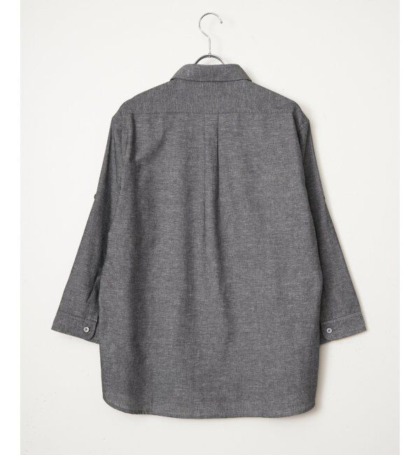 ikka「【雑誌MonoMax5月号掲載】フレンチリネンMIX袖2WAYシャツ【接触冷感】「小泉孝太郎さん着用モデル」」|シャツ・ブラウス|