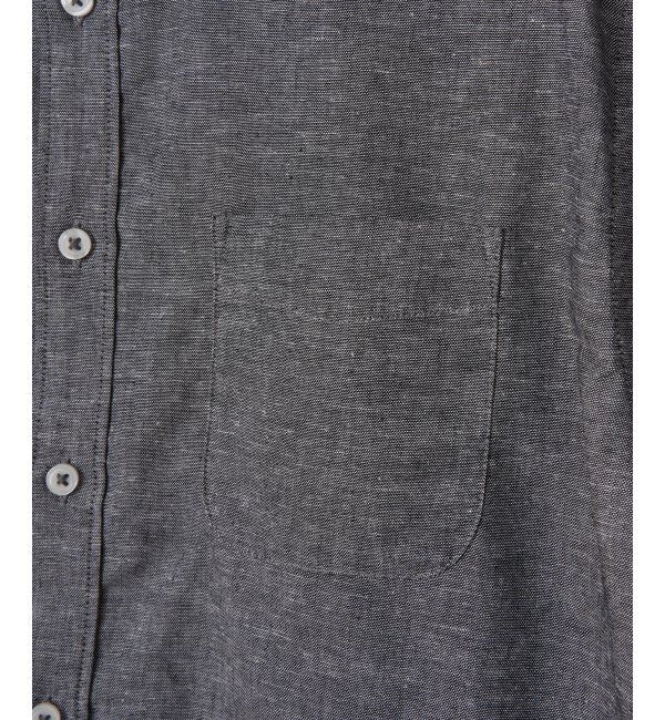 ikka「【雑誌MonoMax5月号掲載】フレンチリネンMIX袖2WAYシャツ【接触冷感】「小泉孝太郎さん着用モデル」」|シャツ・ブラウス|