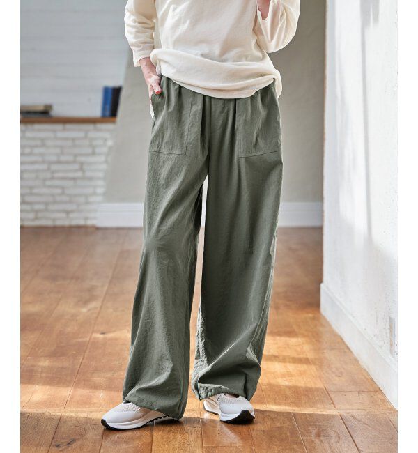 ikka「【雑誌InRed5月号】ドライテックチノベイカーパンツ　【接触冷感／速乾】」|チノ|