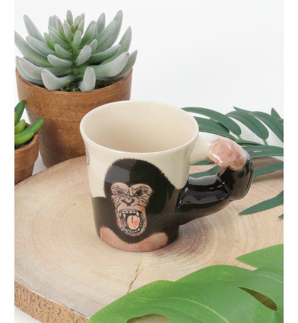 Lbc with Life「アニマルマグ」|食器・キッチングッズ|ダークグレイ