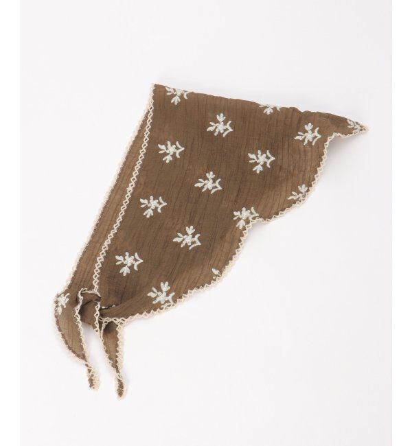 VENCE share style「リーフレースバブーシュカ」|その他|ブラウン