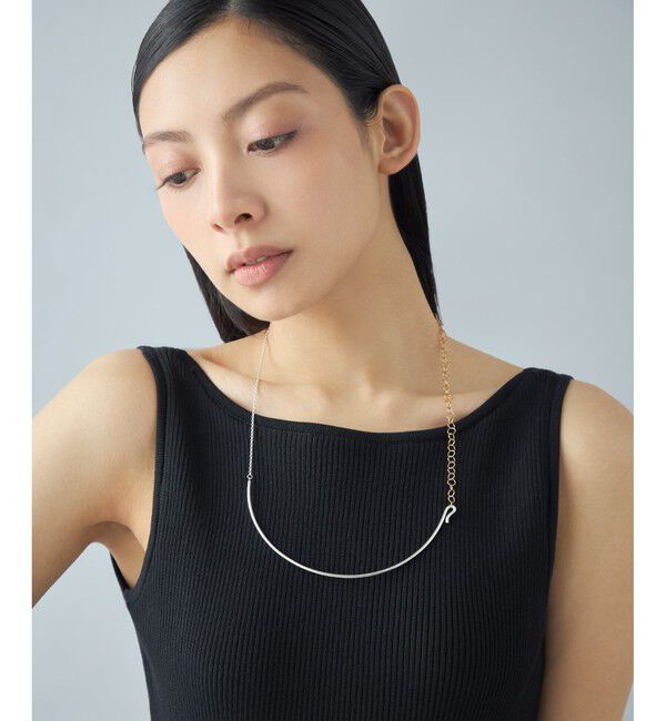 Jouete「【先行予約】[スカーフチョーカー] バブルチェーン コンビカラー」|ネックレス|