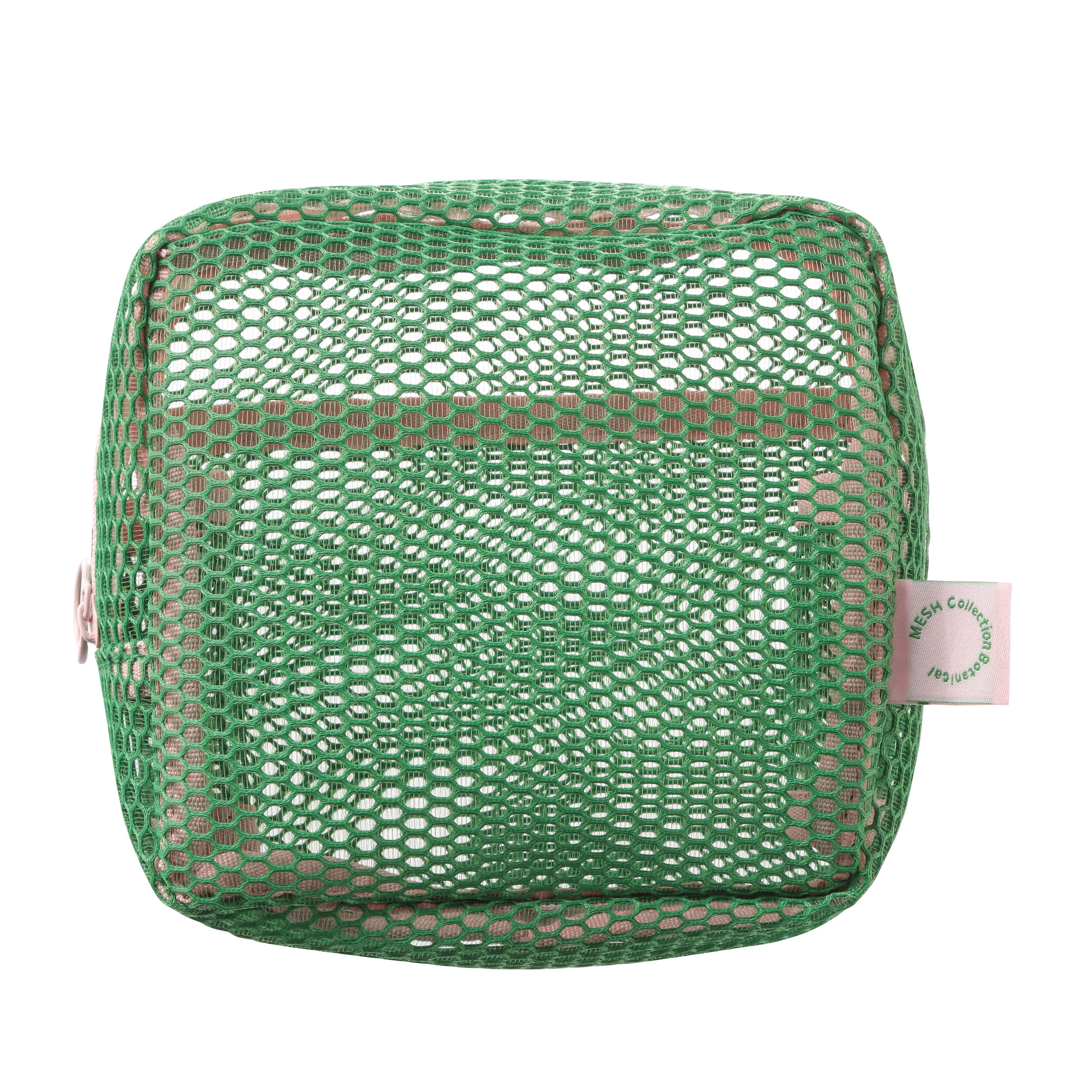  「スクエアポーチ／メッシュコレクション」|ポーチ|グリーン