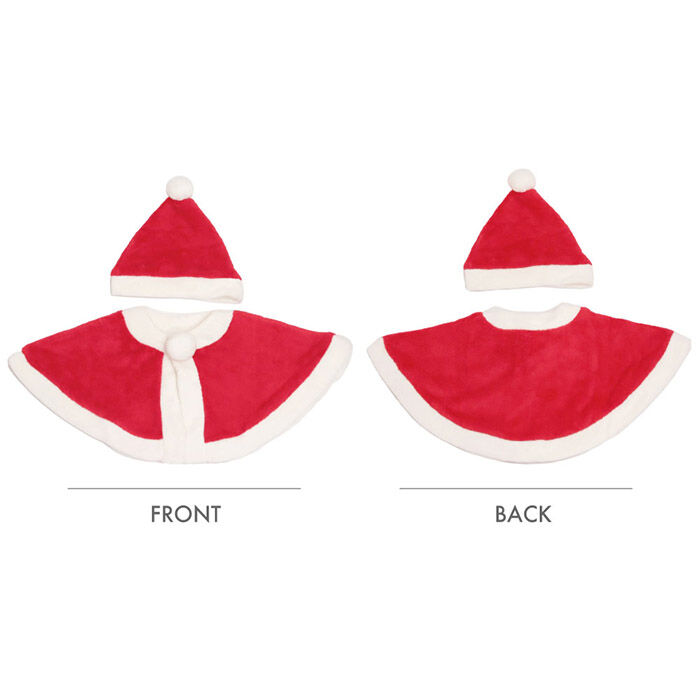 BACKYARD FAMILY「赤ちゃん クリスマス 服 通販 サンタ 衣装 サンタクロース マント ポンチョ ベビー服 女の子」|その他ベビーウェア|