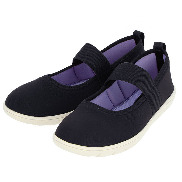 BACKYARD FAMILY「パンプス ストラップ 通販 軽量 軽い フラット フィット 履きやすい 歩きやすい ストレッチ」|パンプス|