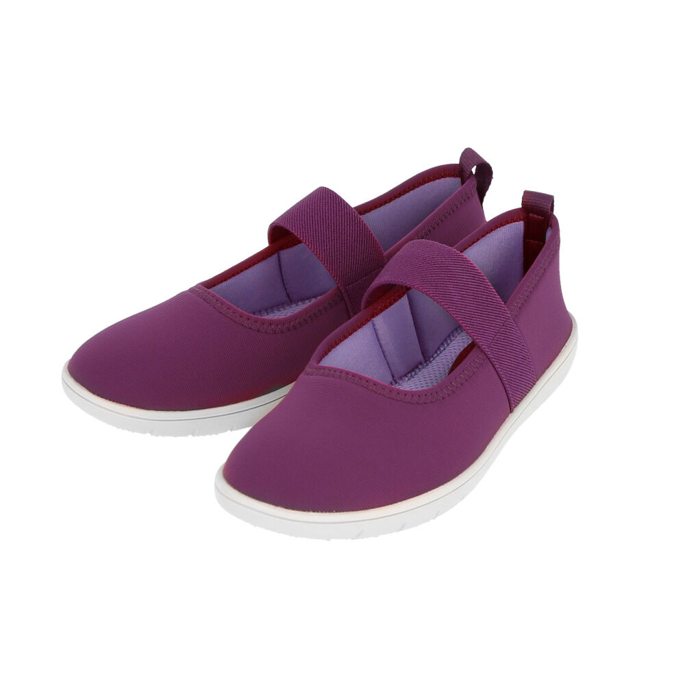 BACKYARD FAMILY「パンプス ストラップ 通販 軽量 軽い フラット フィット 履きやすい 歩きやすい ストレッチ」|パンプス|レッド1