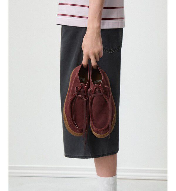 CAMPER「[カンペール] PEU TERRENO / ハイカットシューズ」|ロングブーツ|ワインレッド