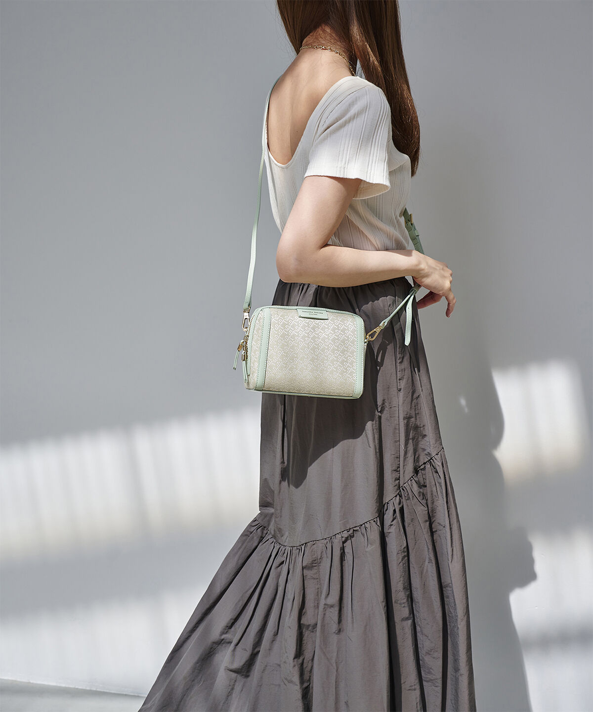 Samantha Thavasa「ST Jacquard ポシェットカレ」|ショルダー・メッセンジャー|