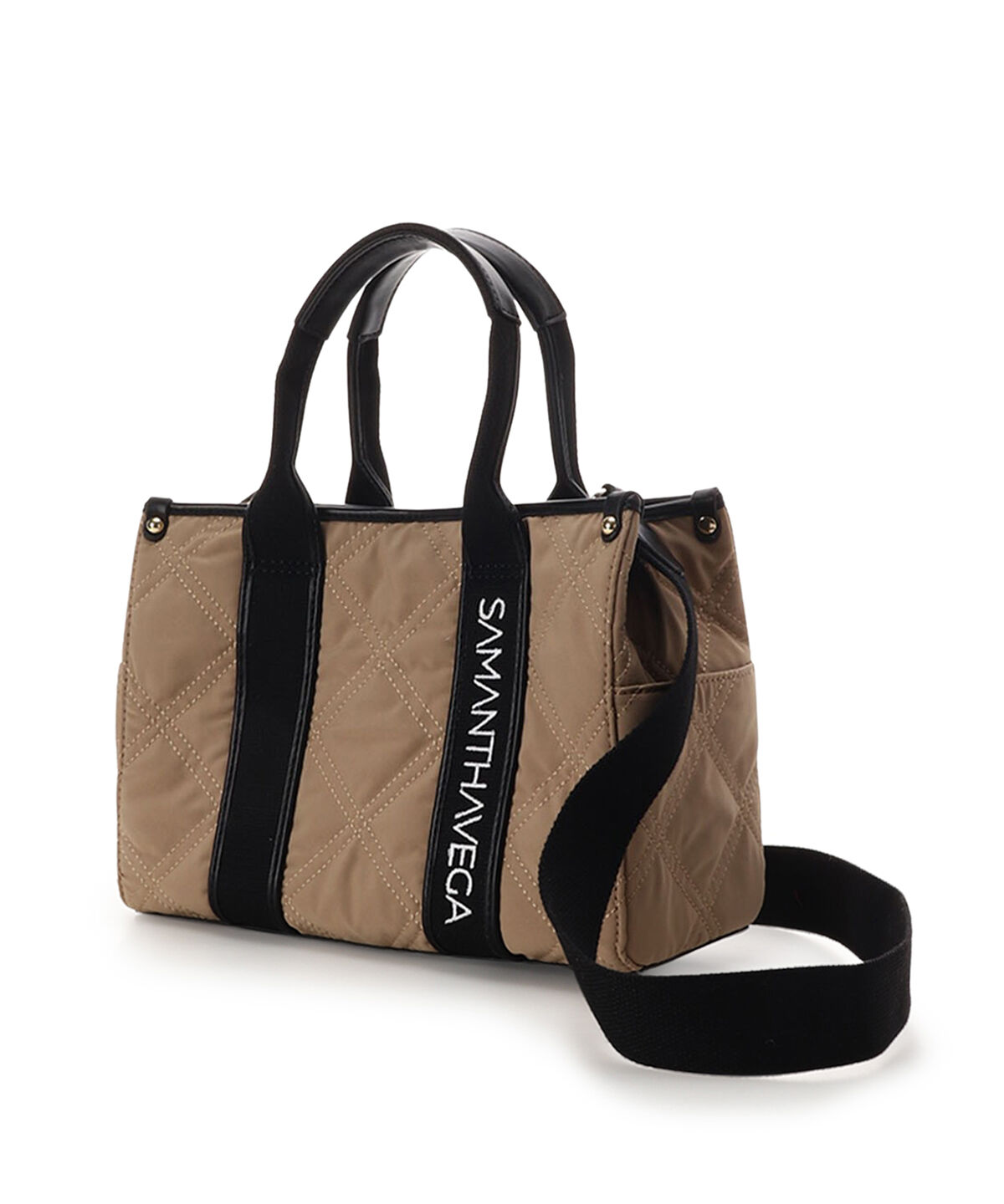 Samantha Vega「ロゴテープキルティングハンドバッグ（小）」|ハンドバッグ|