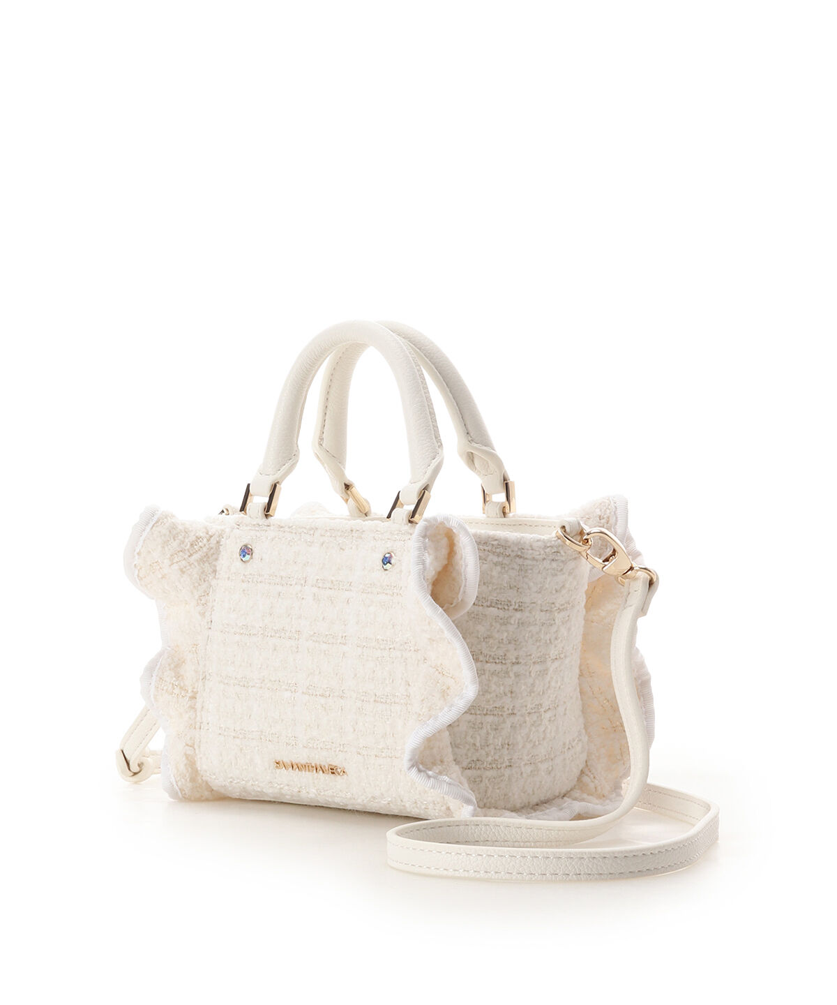 Samantha Vega「ツイードフリルミニショルダーバッグ」|ショルダー・メッセンジャー|