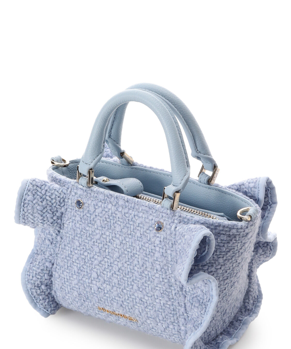 Samantha Vega「ツイードフリルミニショルダーバッグ」|ショルダー・メッセンジャー|