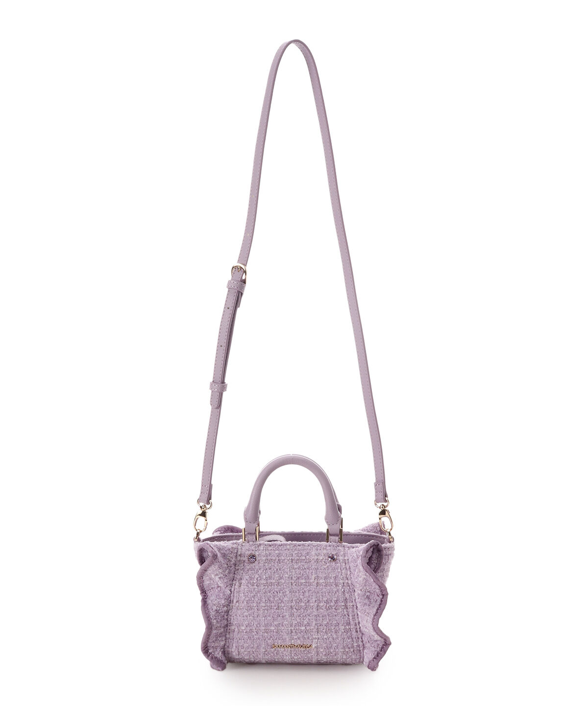 Samantha Vega「ツイードフリルミニショルダーバッグ」|ショルダー・メッセンジャー|