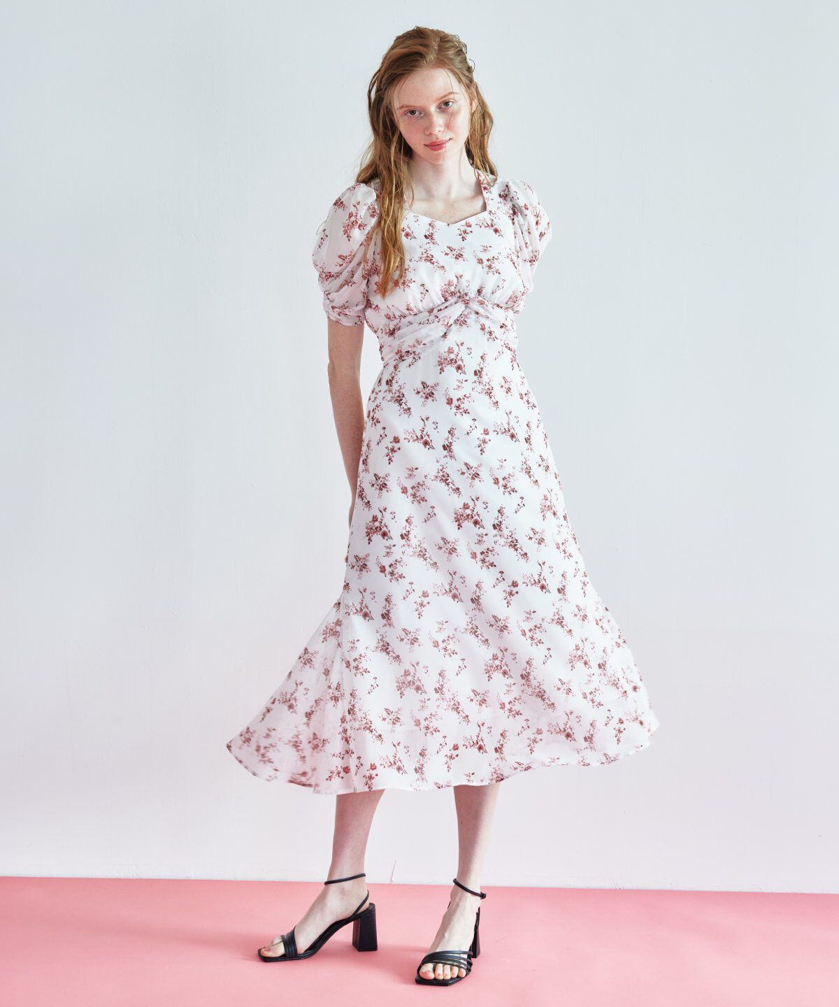 REDYAZEL「フラワープリントワンピース」|ワンピース|