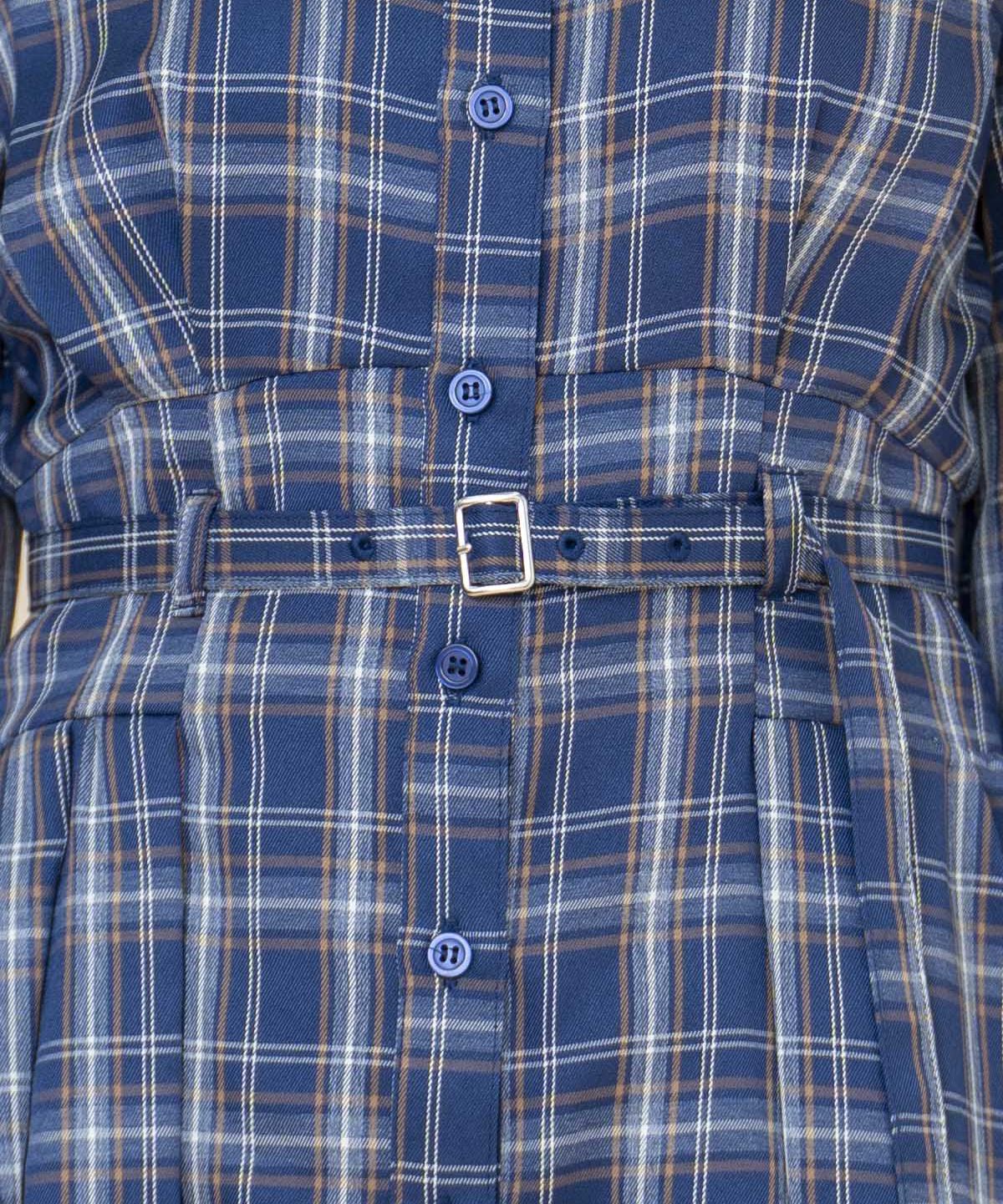 REDYAZEL「チェックシャツワンピース」|ワンピース|