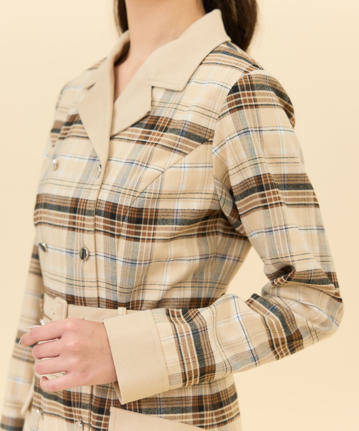 REDYAZEL「チェックダブルミニワンピース」|ワンピース|