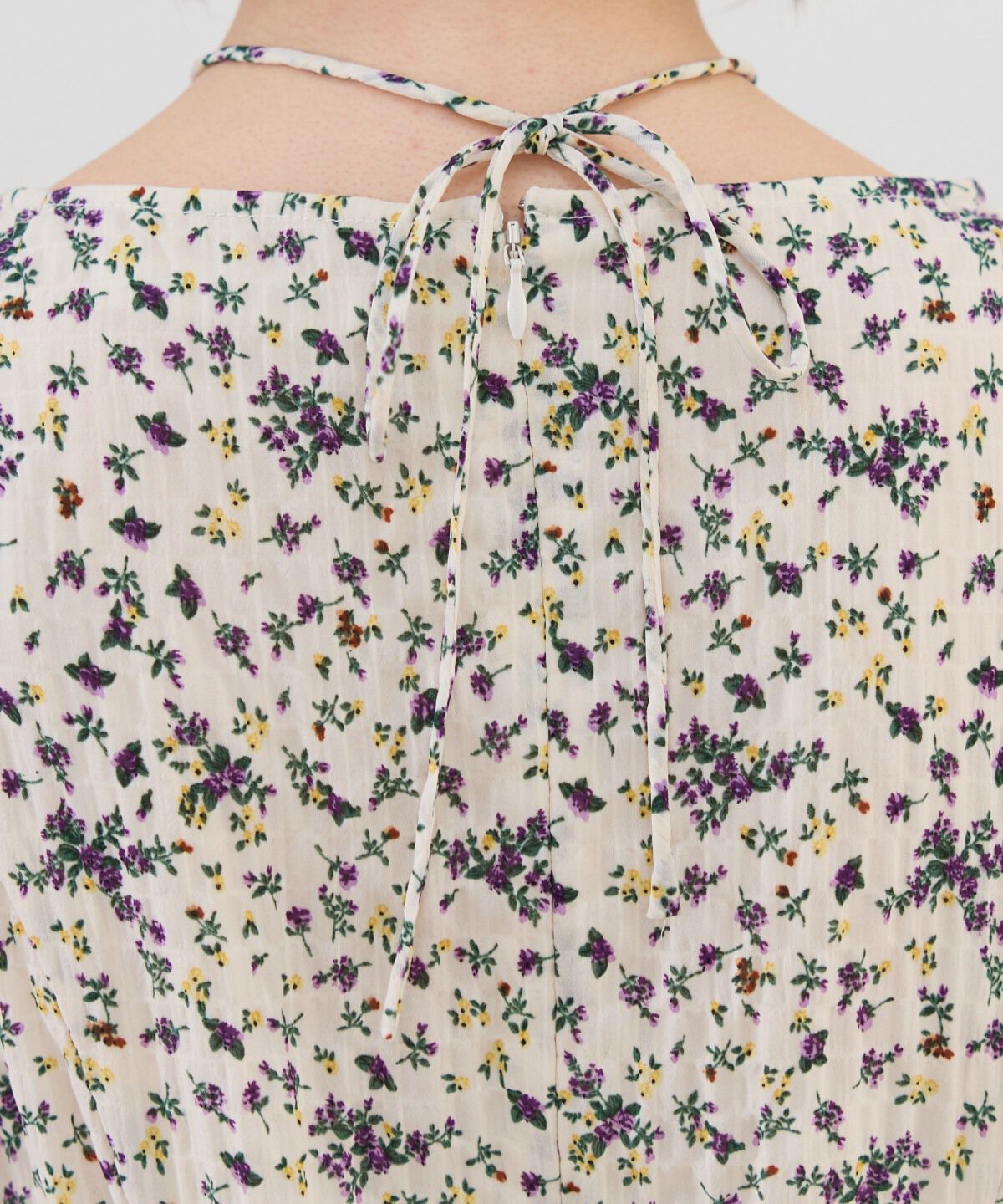 REDYAZEL「フラワープリントシャーリングワンピース」|ワンピース|