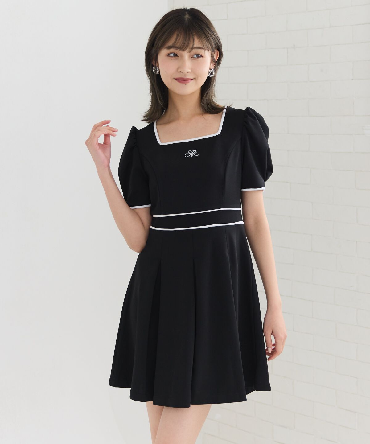REDYAZEL「ボックスタックフレアカットワンピース」|ワンピース|