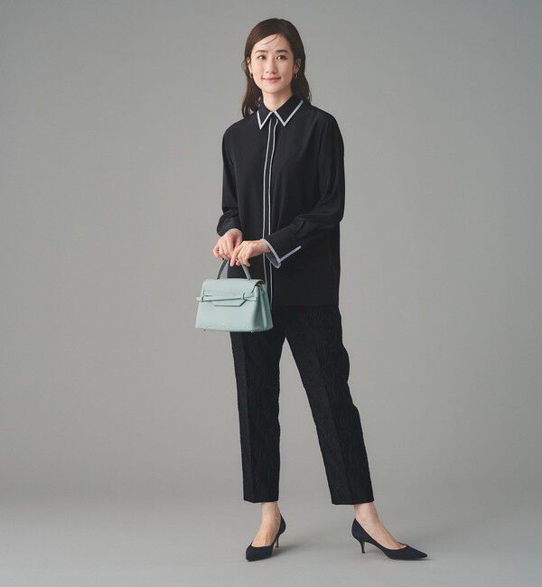 UNITED ARROWS「GISHA 2トーン ジャガード パンツ」|スラックス|