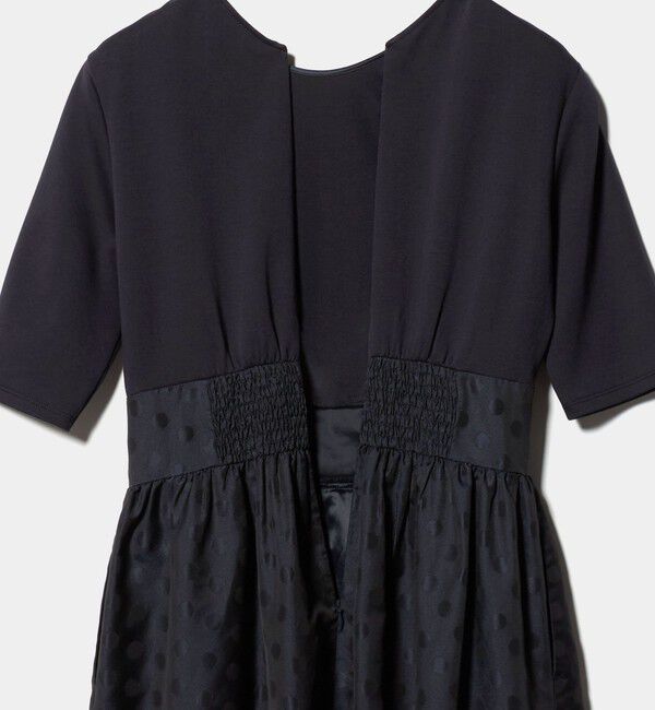 UNITED ARROWS「フィット&フレア シアー ドット ワンピース ‐ウォッシャブル‐」|ワンピース|