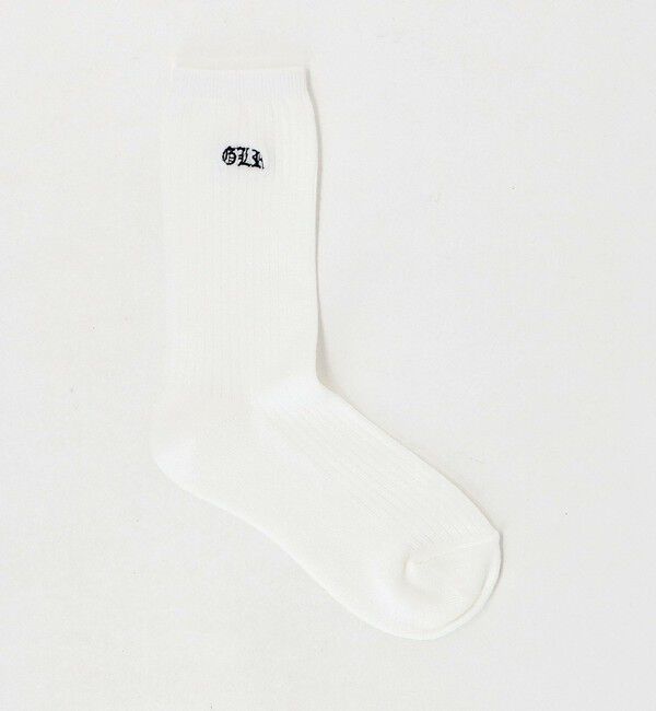 UNITED ARROWS green label relaxing「ロゴリブクルー ソックス / 靴下 キッズ  20cm-22cm」|ソックス|WHITE