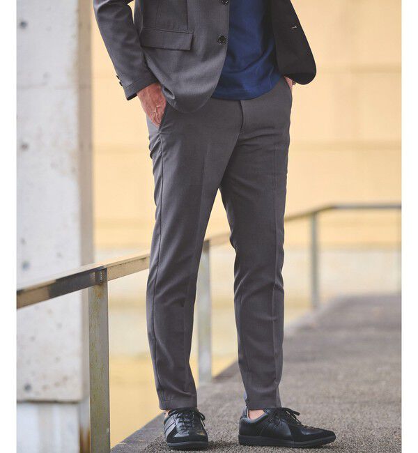 UNITED ARROWS green label relaxing「【WEB限定】JUST fit ドライポリエステル ナロー セットアップ -吸水速乾-」|テーラードジャケット|